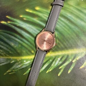 Gray and Rose Gold Women’s Watch